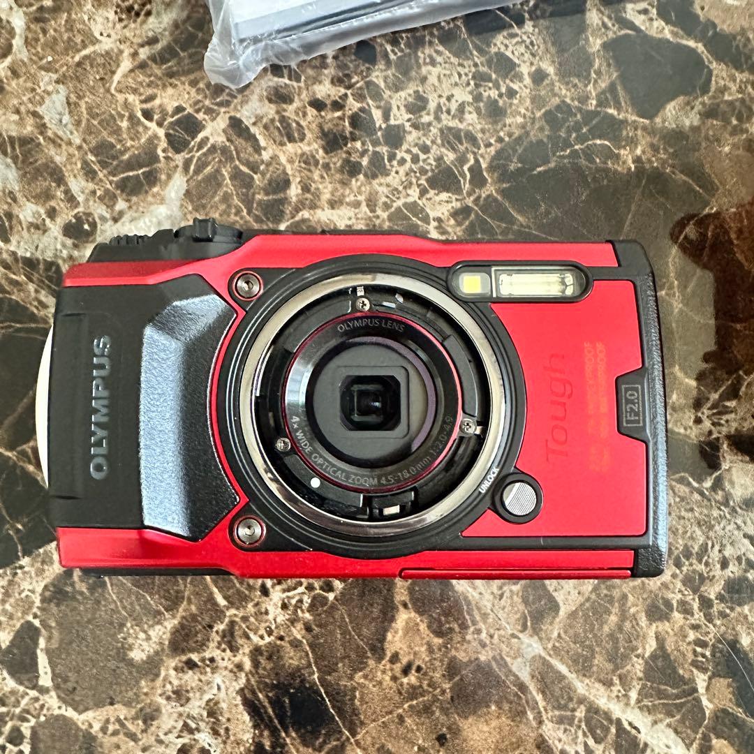 最終日セール❣️OLYMPUS TG-6 水中ハウジングセット レッド赤