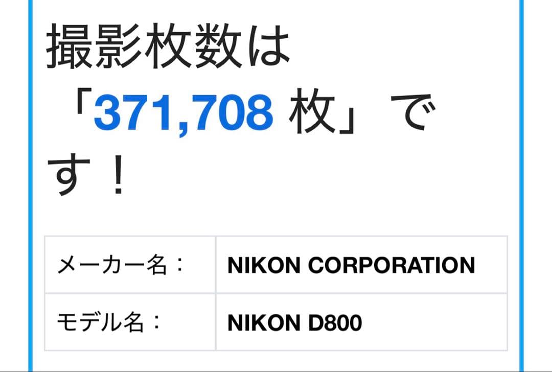 完動品! Nikon D800+付属品 (シャッター回数により訳あり品扱い)