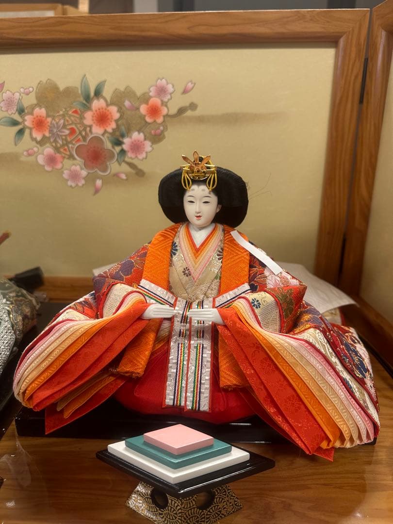 雛人形 五人飾り 三段飾り 親王飾り 三人官女付き 新品未使用