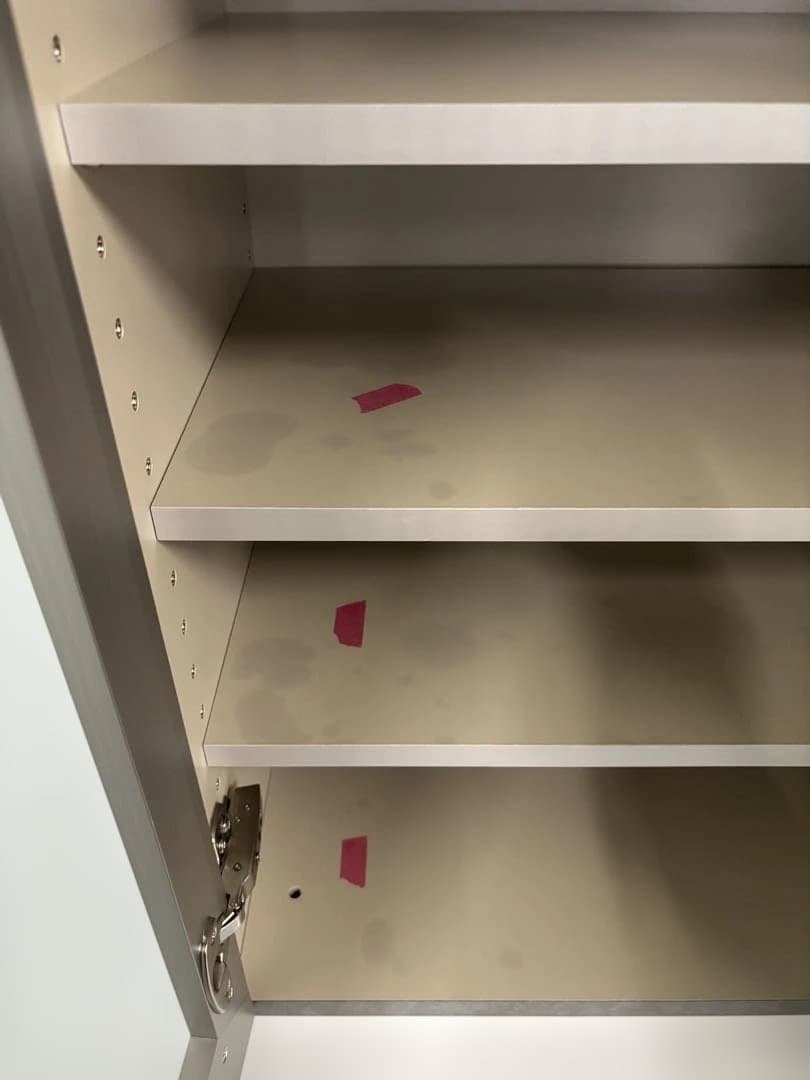 直接引き取り可能 キッチン収納キャビネット ガラス扉付き 綾乃製作所 家具