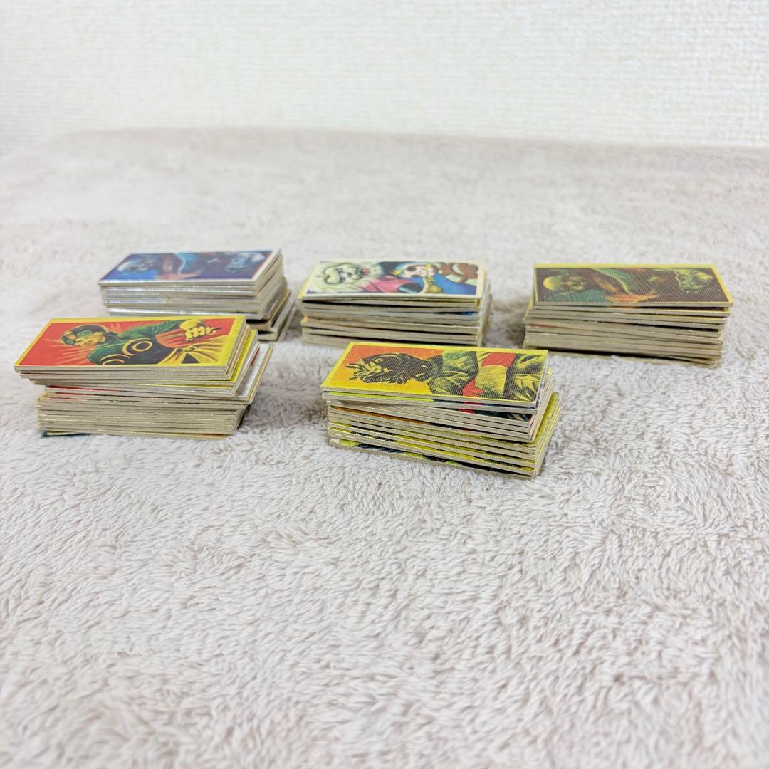 仮面ライダー　めんこ　怪人　ショッカー　金色　銀色　ゴールド　当時物　昭和レトロ