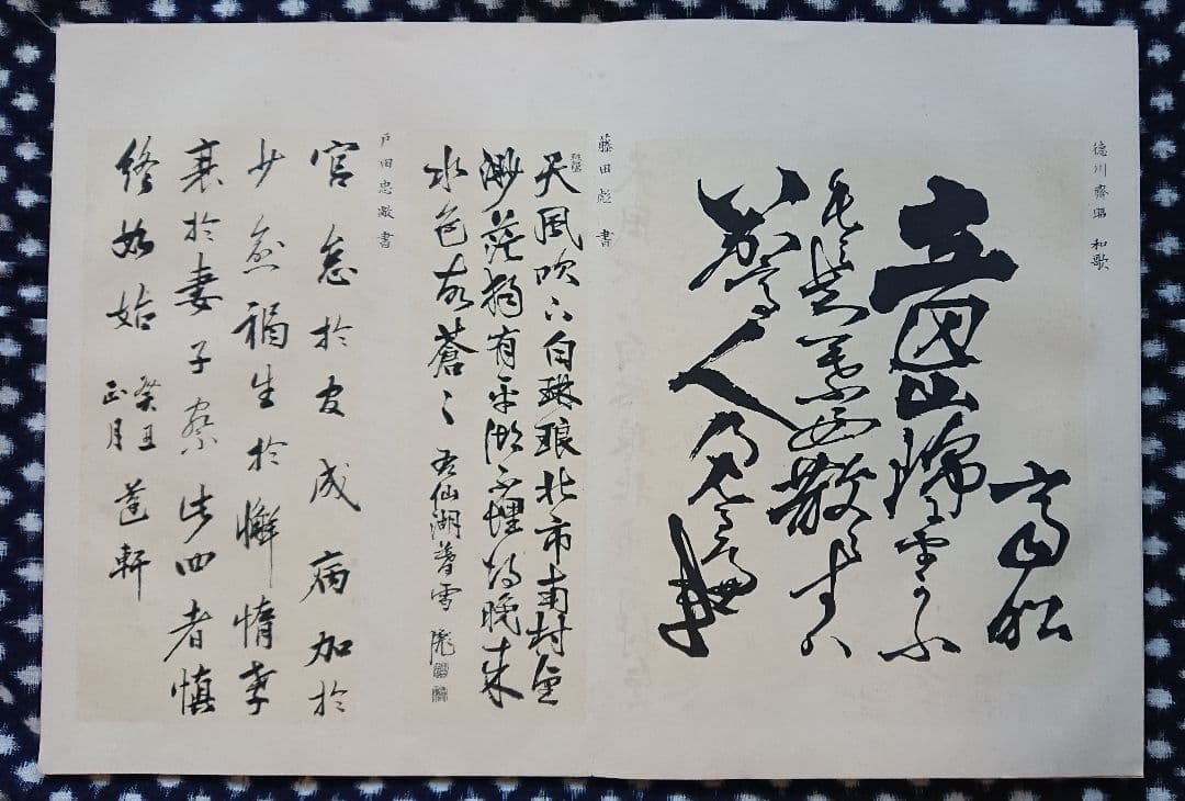 勝海舟編集 明治23年『流芳遺墨』幕末志士 明治維新 書道 和本 古文書