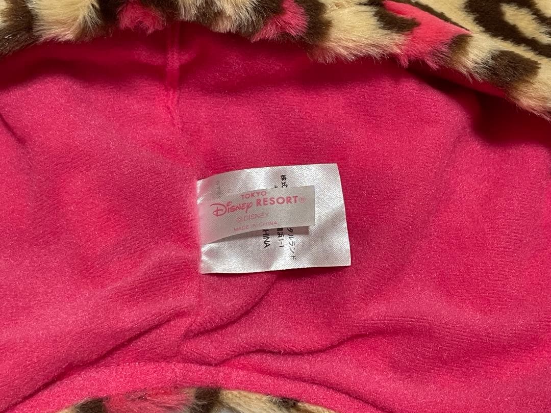 ミニー　ヒョウ柄　ファンキャップ　マフラー