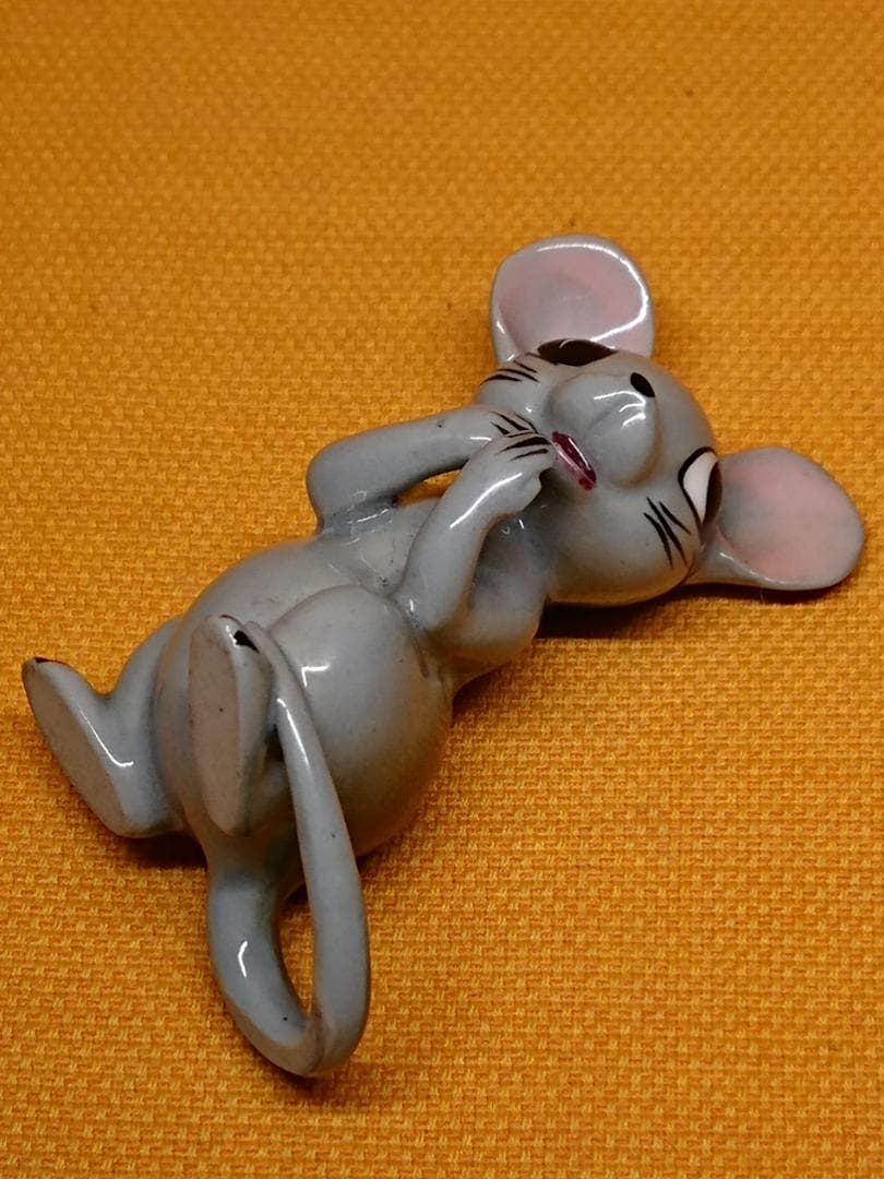 ネズミ　陶器　オブジェ　置物　インテリア　工芸品　美術品　A2713