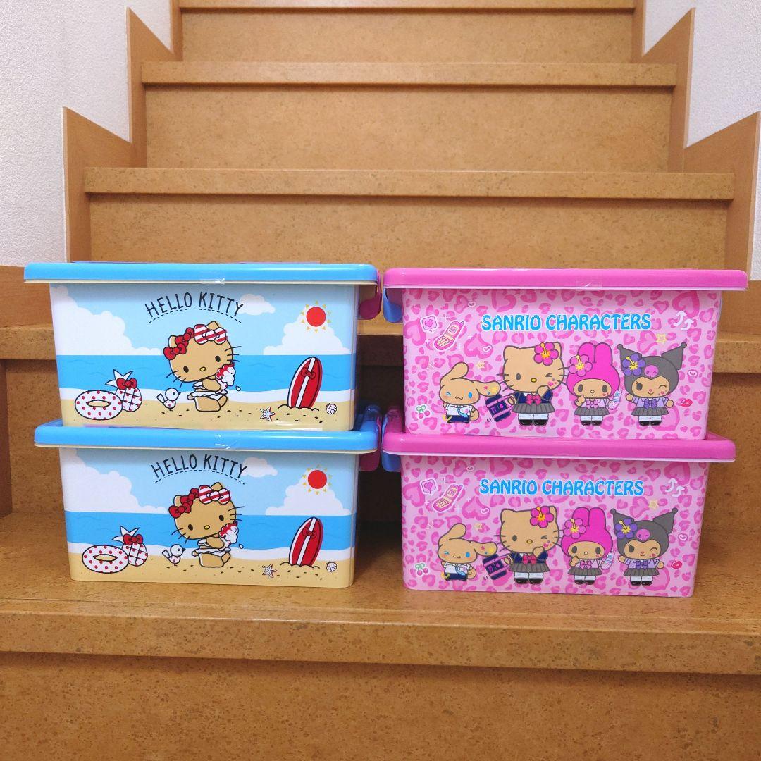 新品　日焼けキティ　日焼けサンリオキャラクターズ　お菓子コンテナ　4点