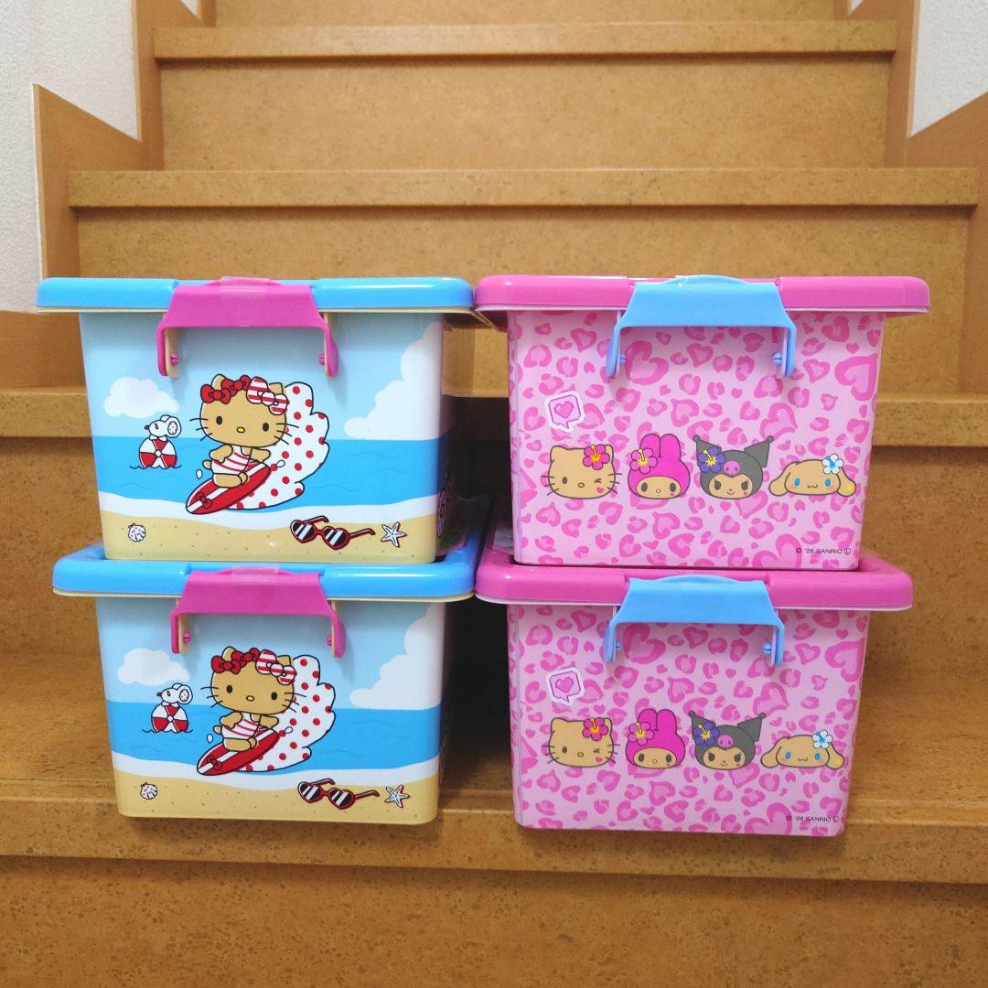 新品　日焼けキティ　日焼けサンリオキャラクターズ　お菓子コンテナ　4点