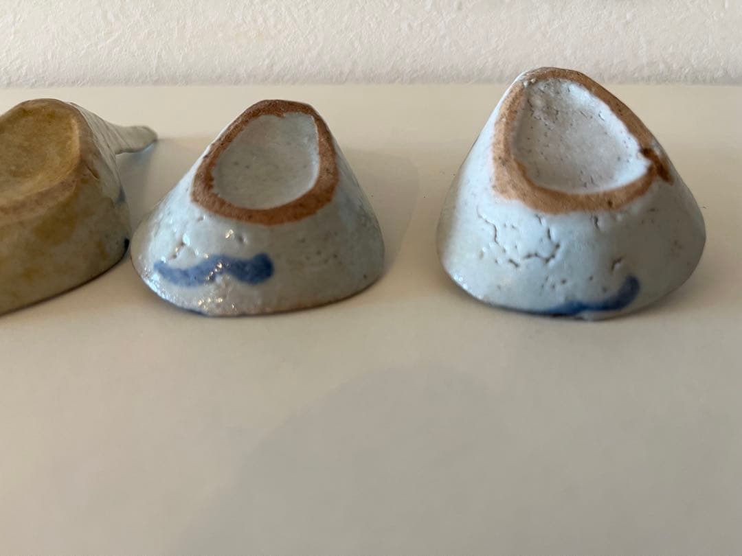 中国 清朝 染付レンゲ【5客】