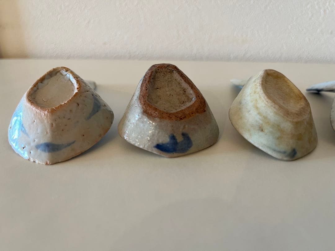 中国 清朝 染付レンゲ【5客】