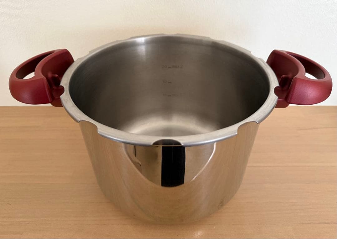 【中古品】ティファール クリプソ ミニット イージー ルビーレッド 6L