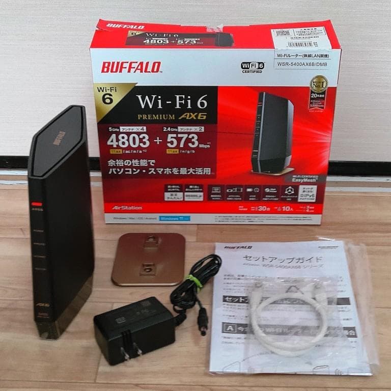 BUFFALO Wi-Fi 6ルーター WSR-5400AX6B-MB