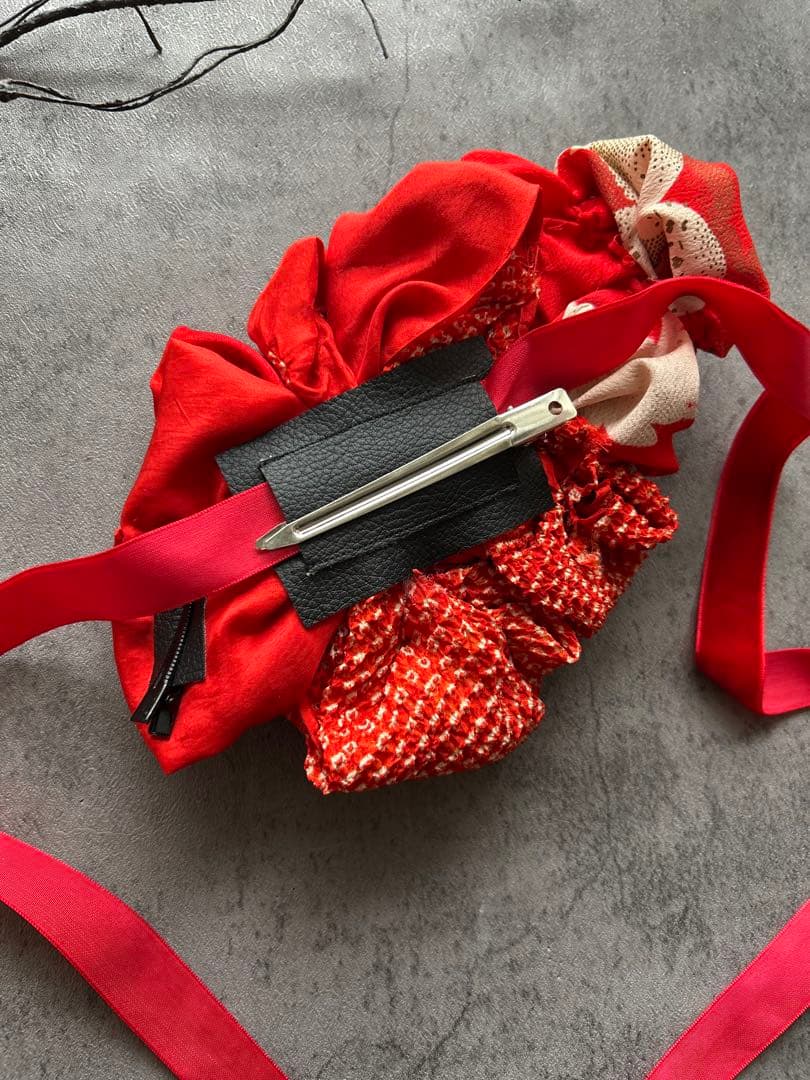 つ*ま様 七五三　七五三髪飾り　ヘッドドレス　着物髪飾り　リメイク髪飾り　022