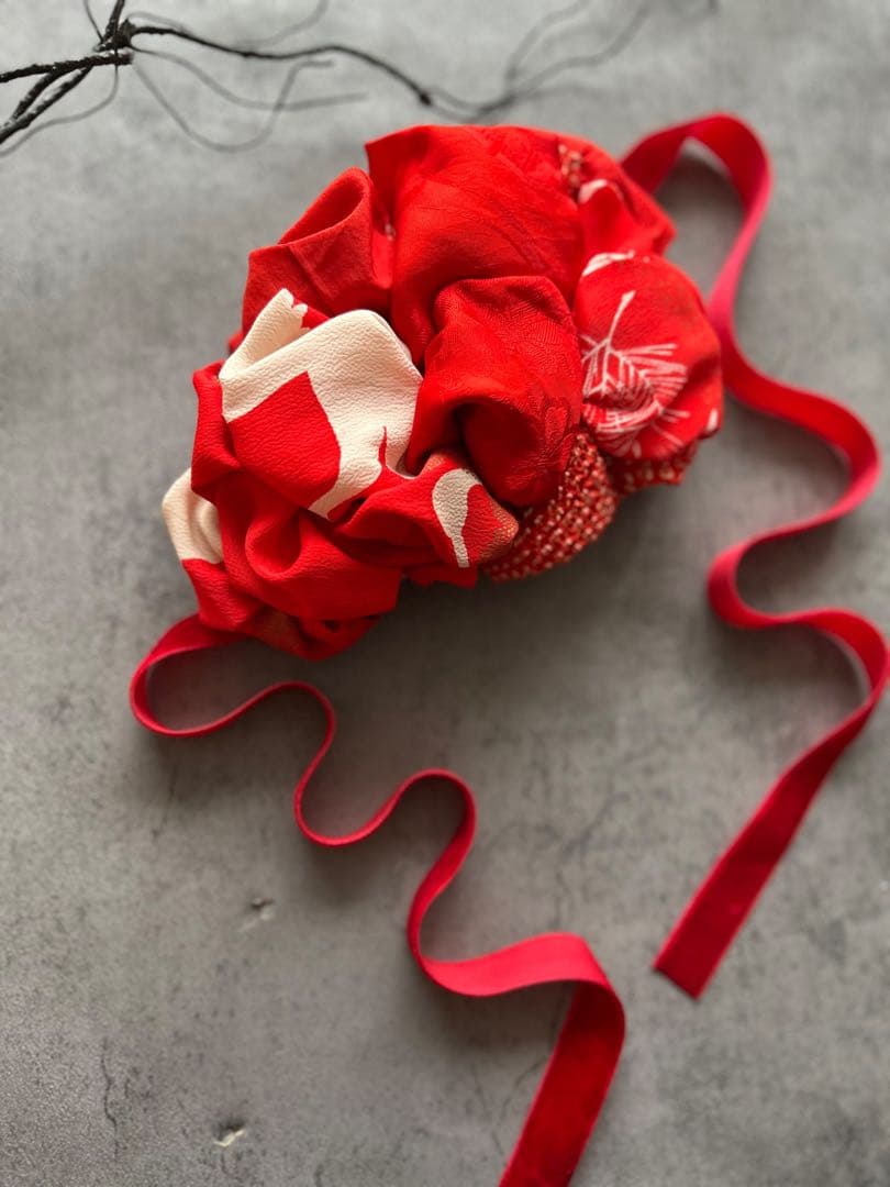 つ*ま様 七五三　七五三髪飾り　ヘッドドレス　着物髪飾り　リメイク髪飾り　022