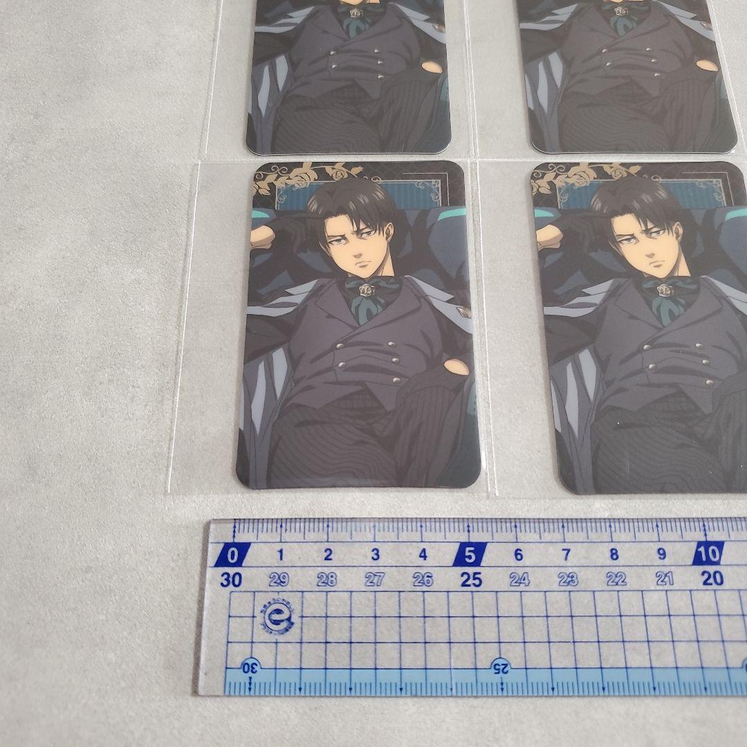 進撃の巨人　Dignified 　特典カード　リヴァイ　4枚　アニメイト 非売品