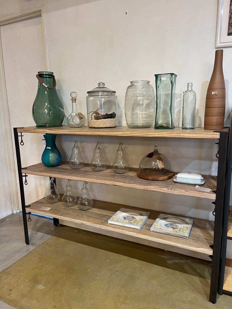 インダストリアルラック　アイアン　古材ライク