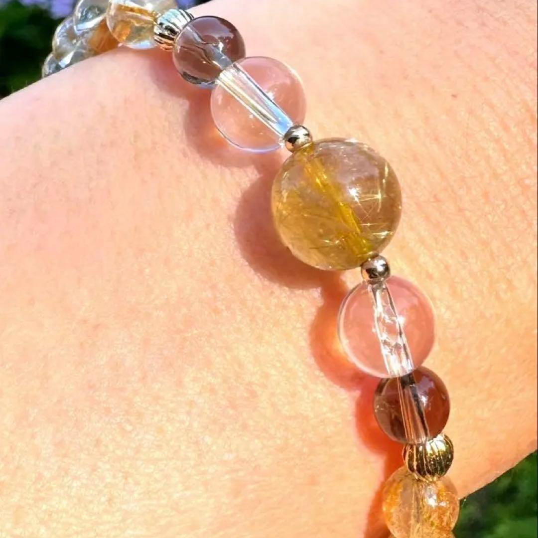 ♡♡高品質タイチンルチル&ゴールデンルチルブレスレット♡♡