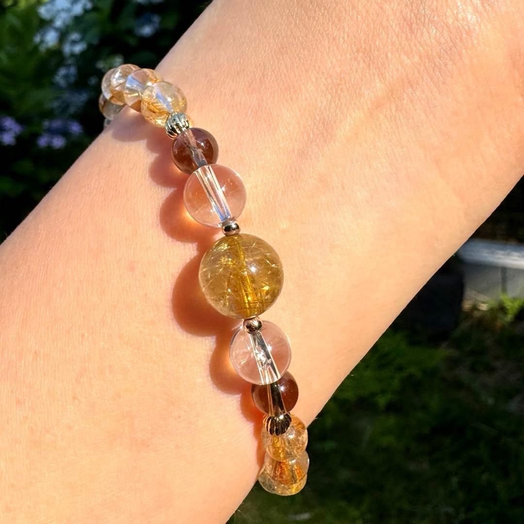 ♡♡高品質タイチンルチル&ゴールデンルチルブレスレット♡♡