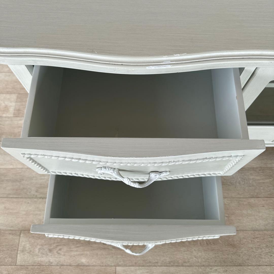 最終値下げ　テレビボード　白家具　フレンチ　ヨーロピアン　姫家具