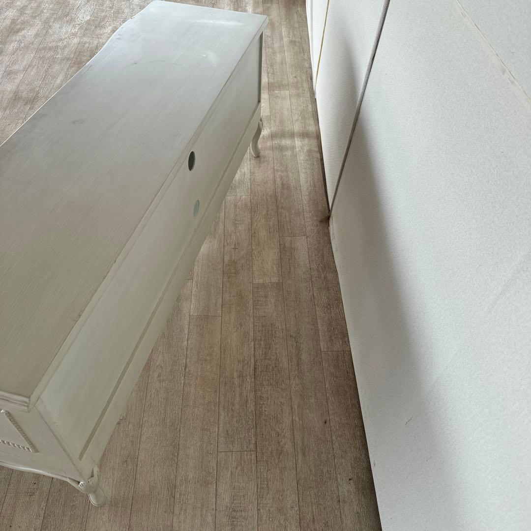 最終値下げ　テレビボード　白家具　フレンチ　ヨーロピアン　姫家具