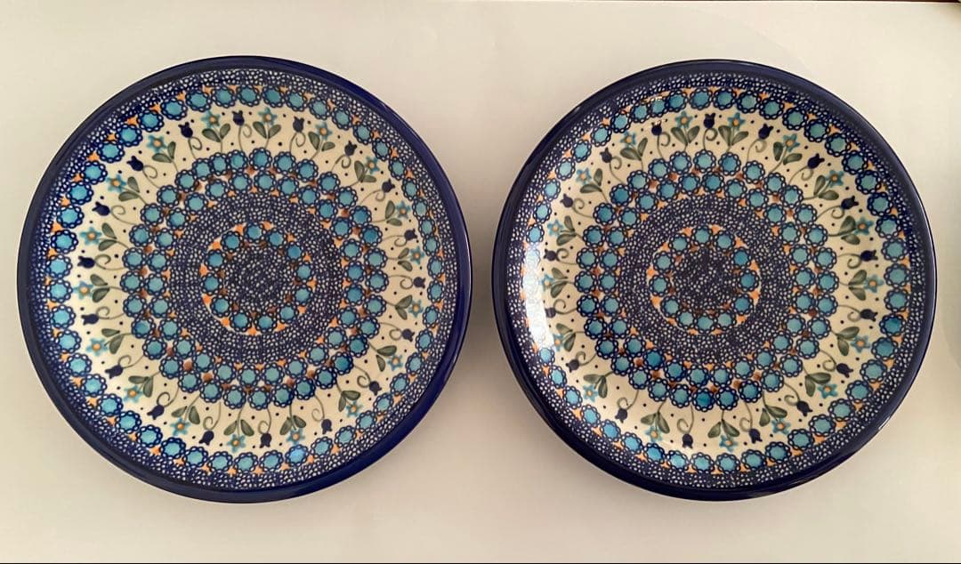 M*i様 ポーリッシュポタリー　大皿26ｃｍ　2枚