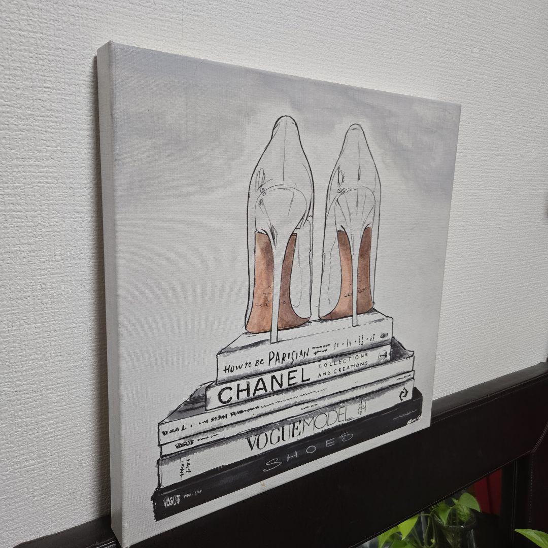 オリバー・ガル アートフレーム絵画 ハイヒールと書籍のアートキャンバス