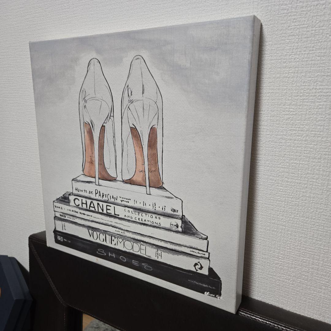 オリバー・ガル アートフレーム絵画 ハイヒールと書籍のアートキャンバス