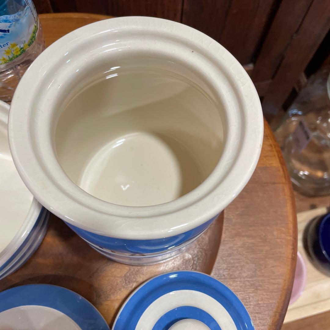 レトロ　コーニッシュウェア　キャニスター