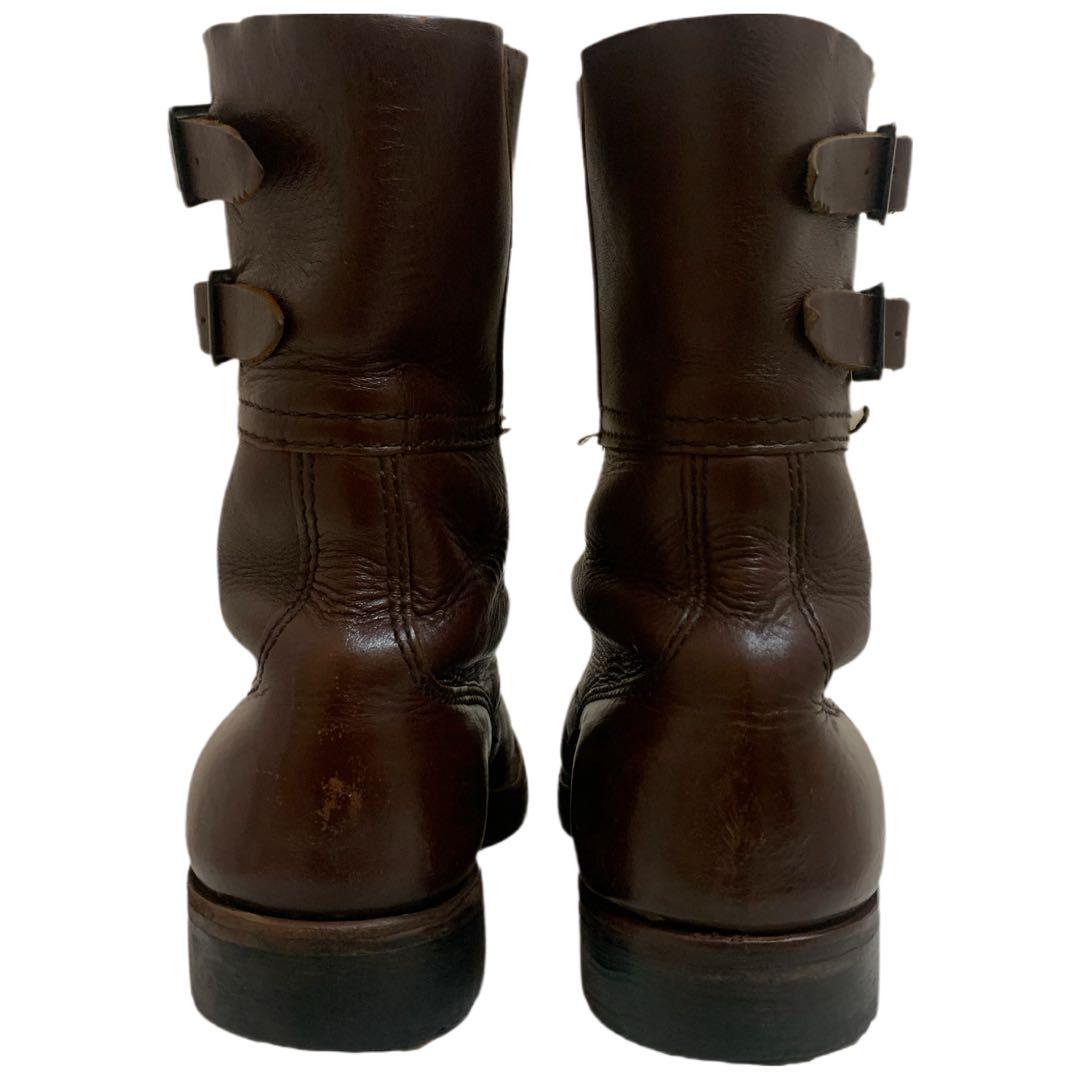 Poland VINTAGE 80s ポーランド軍 ミリタリーブーツ ブラウン