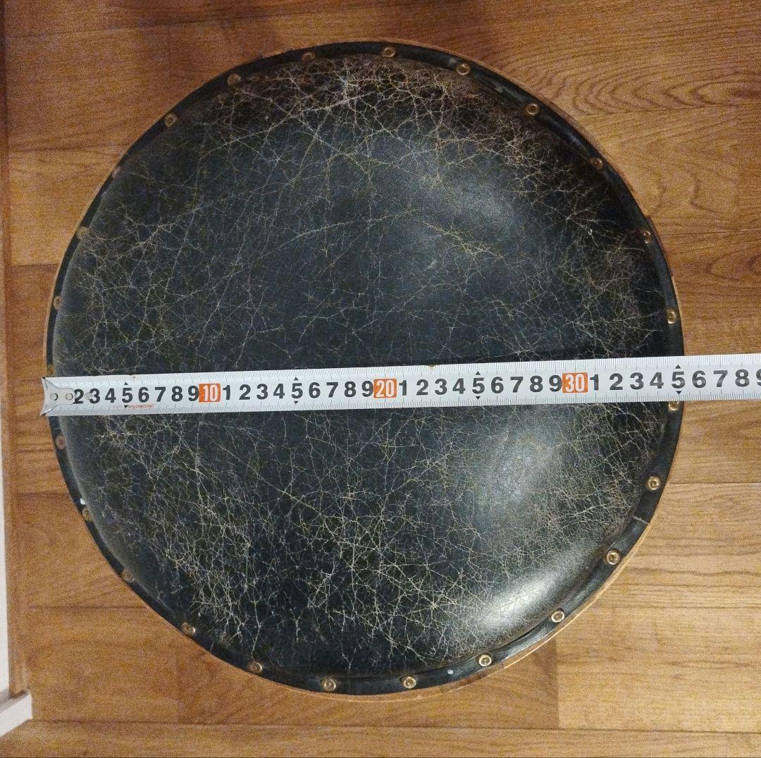 CORIGGE MARKET 本革 スツール アジアンチーク 無垢材 レトロ ②