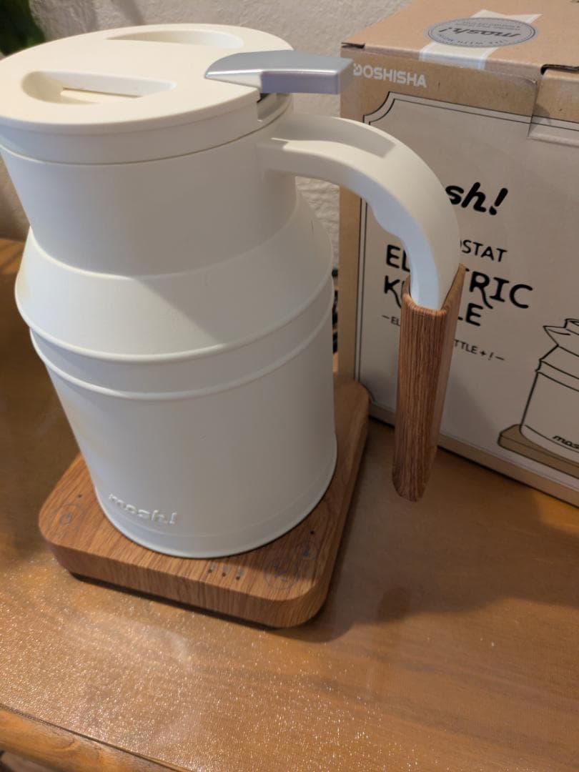 mosh! 電気ケトル ホワイト