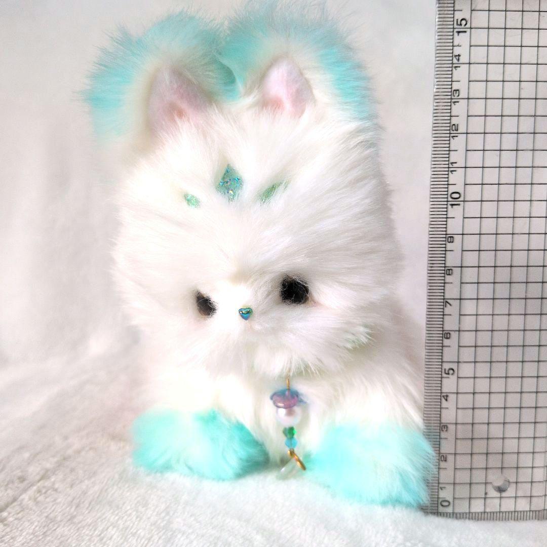 幻獣　猫　ぬいぐるみ　アートドール　天使　ハンドメイド　　箱付き