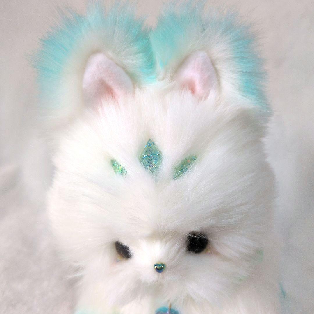 幻獣　猫　ぬいぐるみ　アートドール　天使　ハンドメイド　　箱付き