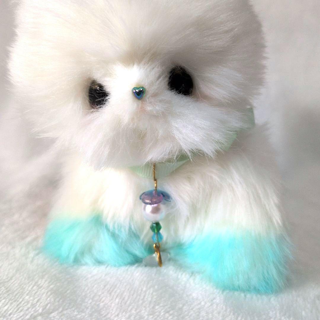 幻獣　猫　ぬいぐるみ　アートドール　天使　ハンドメイド　　箱付き