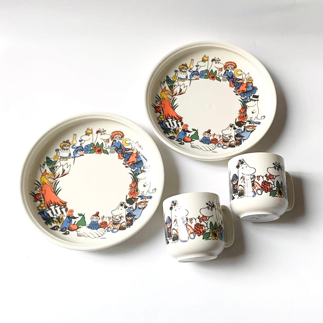 90s アラビア 旧ロゴ ムーミン チルドレンセット 2客 ARABIA 北欧