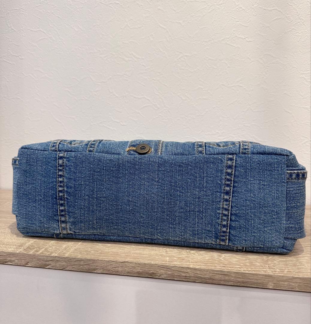 デニム　リメイク　Gジャン　トートバッグ　ショルダーバッグ　ハンドメイド　大きめ