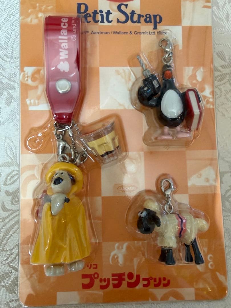 【レア】非売品　ウォレスとグルミット　コラボ　プッチンプリン　ストラップ