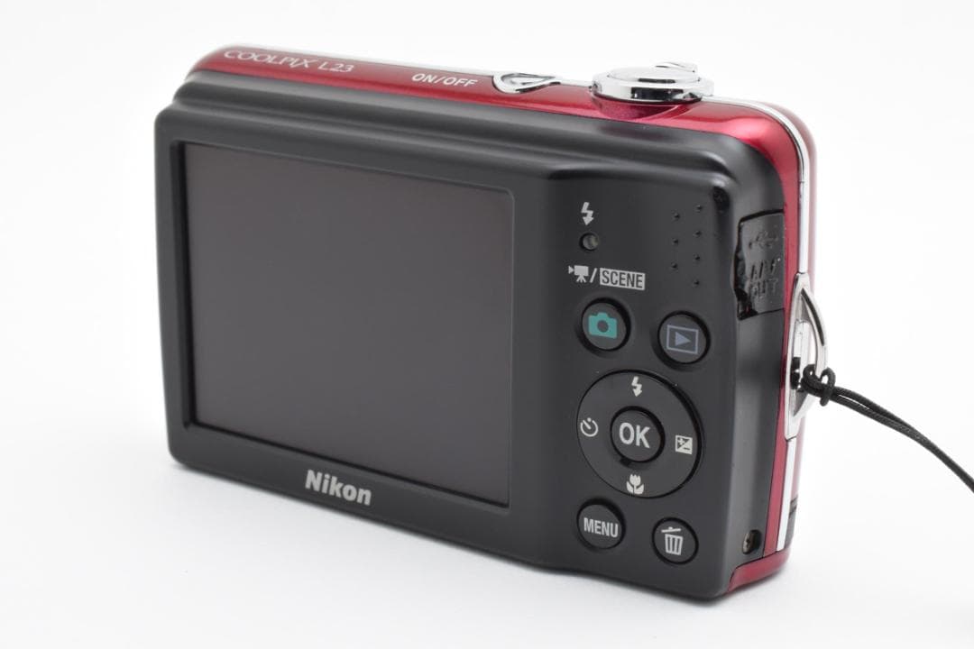 【美品】Nikon COOLPIX L23 レッド　動作確認済