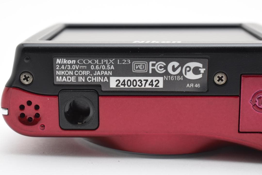 【美品】Nikon COOLPIX L23 レッド　動作確認済