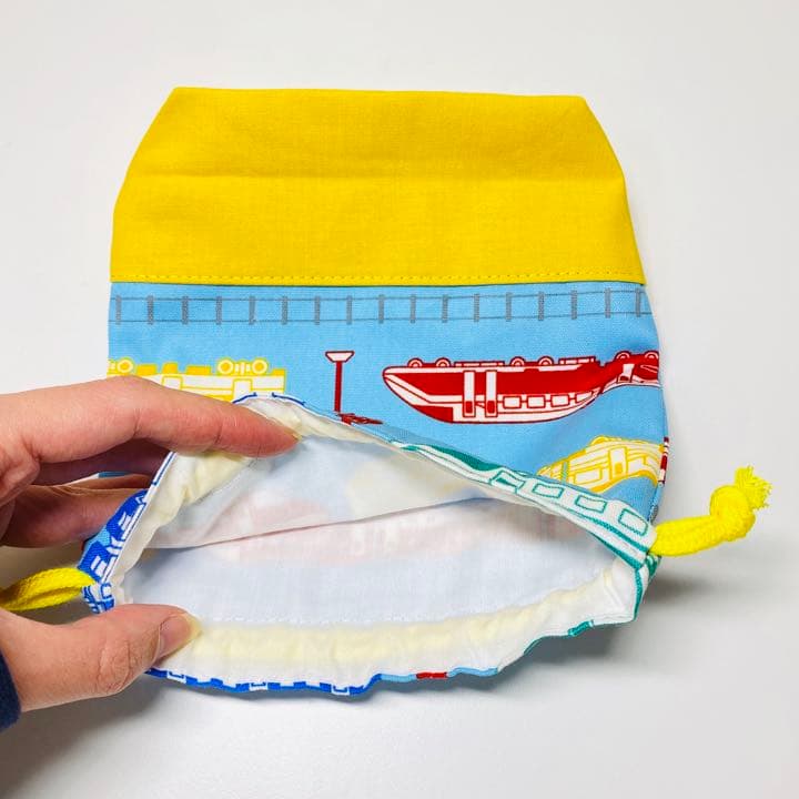 【お名前刺繍サービス】〈６点セット〉新幹線・電車柄★入園入学グッズ