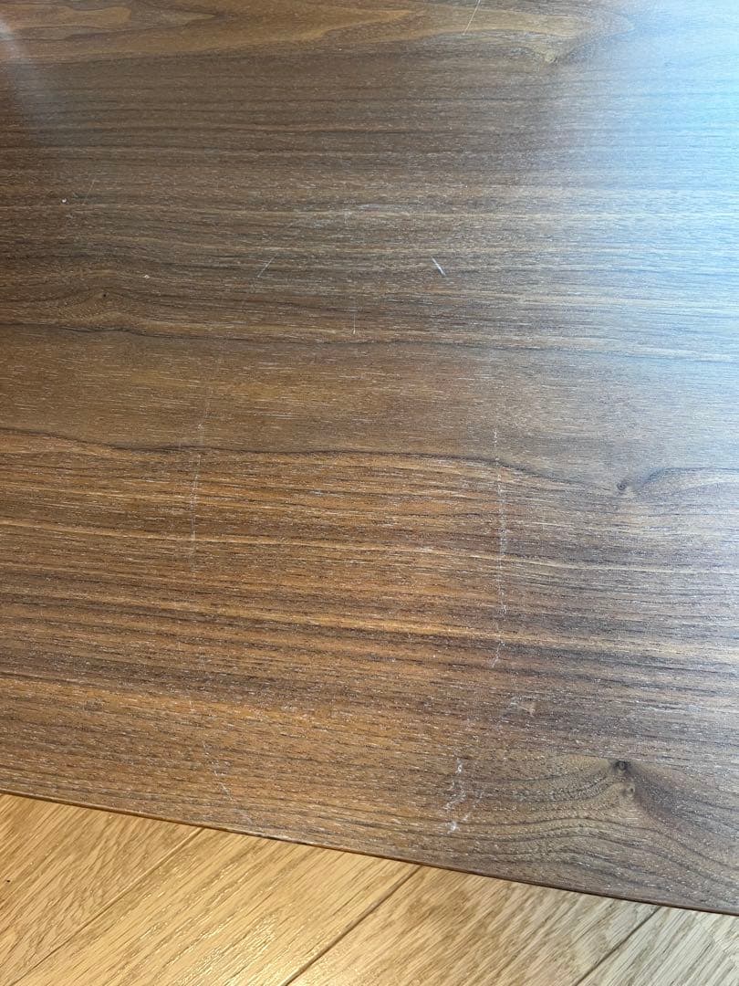 無印　ステンレスユニットシェルフ・ウォールナット材棚セット・小(3段)