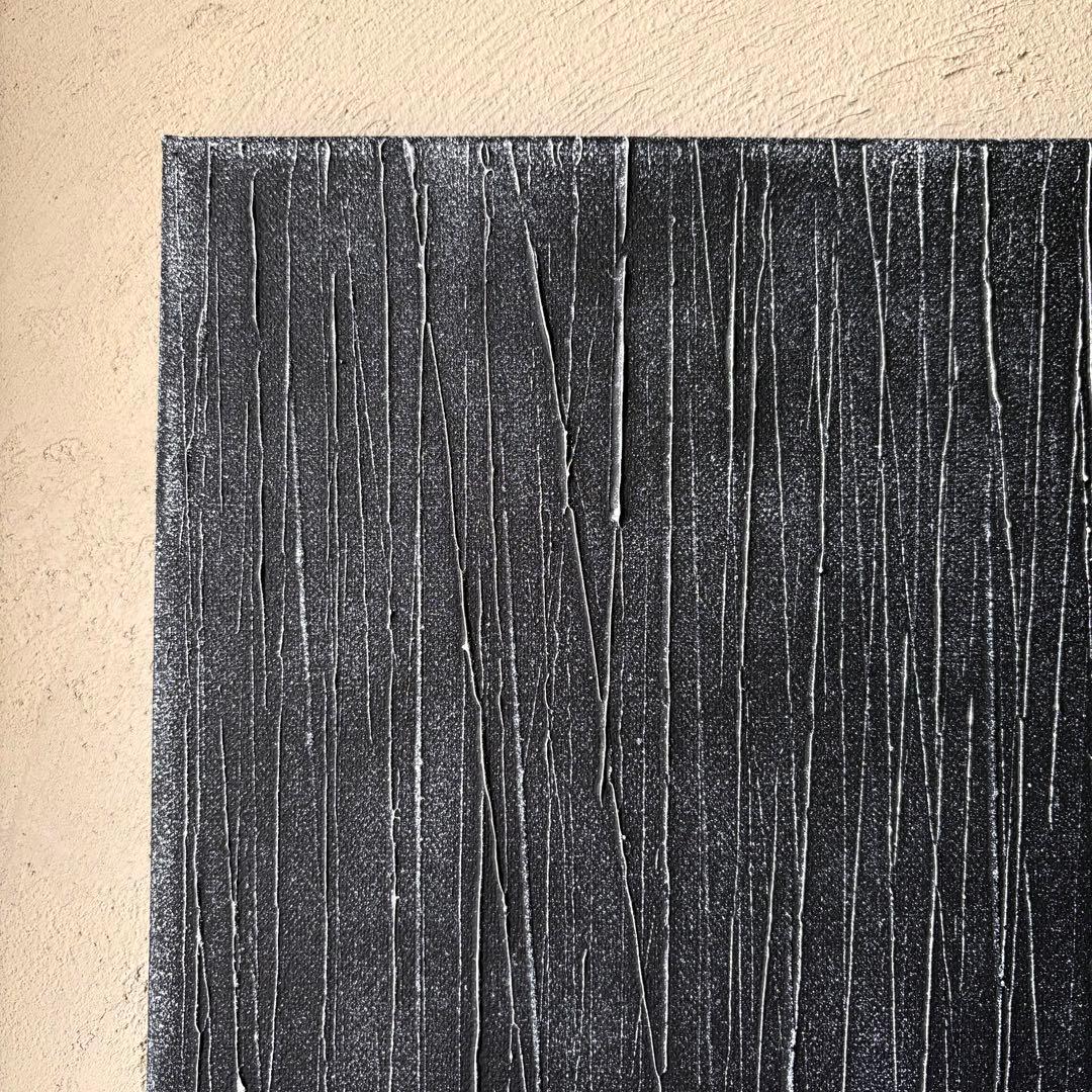 【season（＃18）】アートパネル　テクスチャーアート　黒　シンプル　大