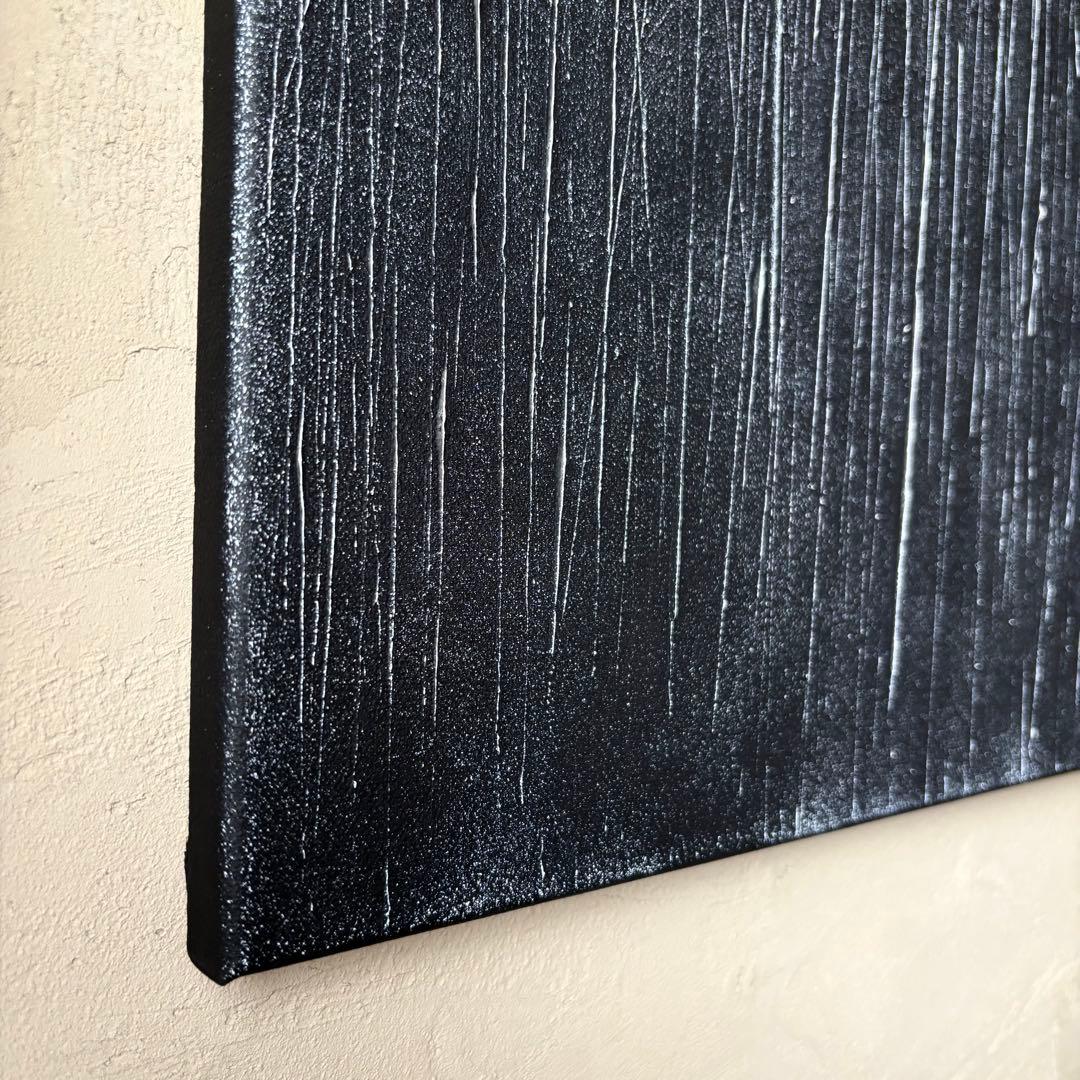【season（＃18）】アートパネル　テクスチャーアート　黒　シンプル　大