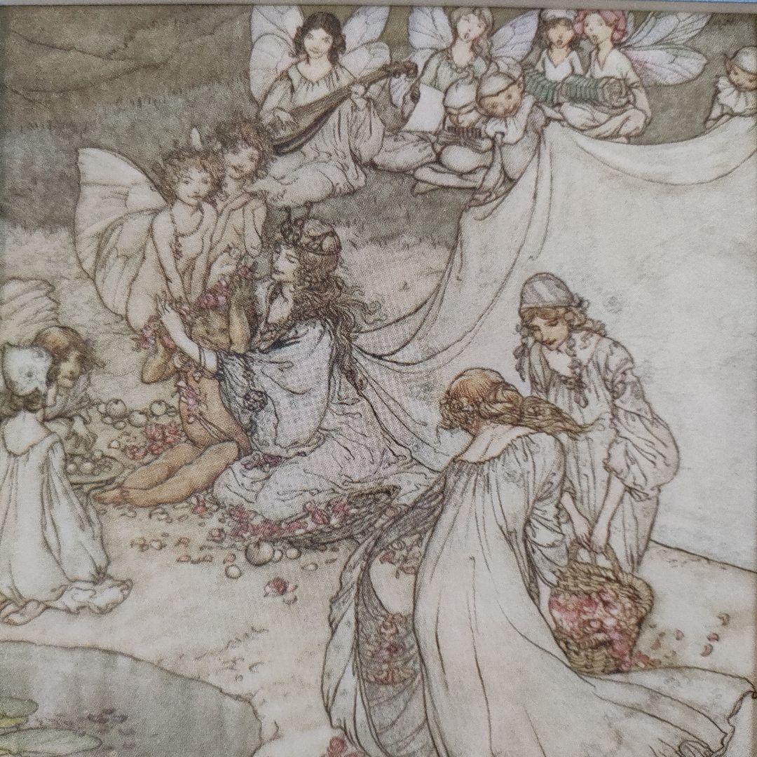 アーサー・ラッカム A. Rackham　銅版画『夏の夜の夢』1908年制作