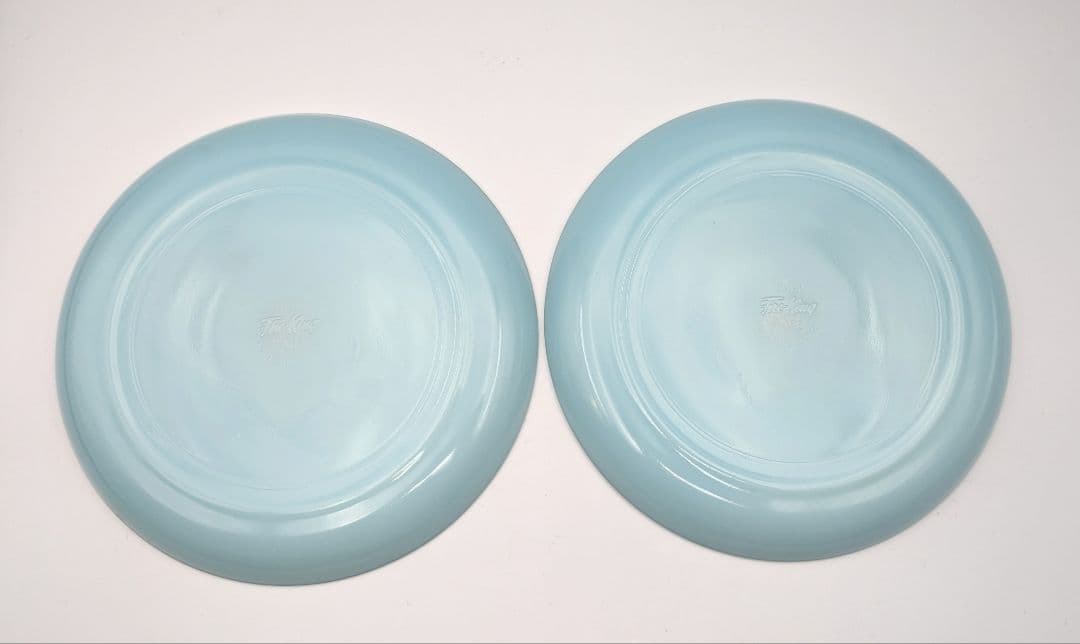 ファイヤーキング ターコイズ オリジナルラベル付き サラダプレート 2枚セット