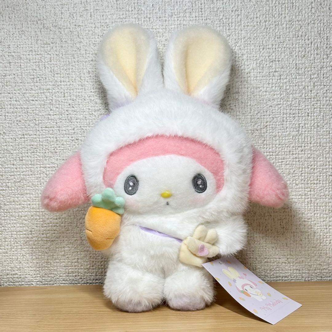 サンリオ　ふっくらおみみのうさぎの会　ぬいぐるみ　マイメロディ　うさぎ　マイメロ