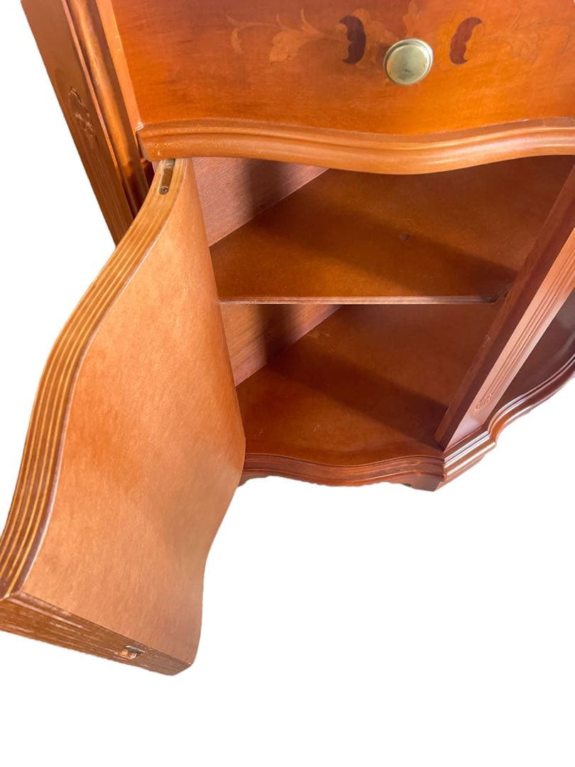 HR563 イタリア 象嵌細工 コンソールキャビネット 鍵3本付 サイドボード