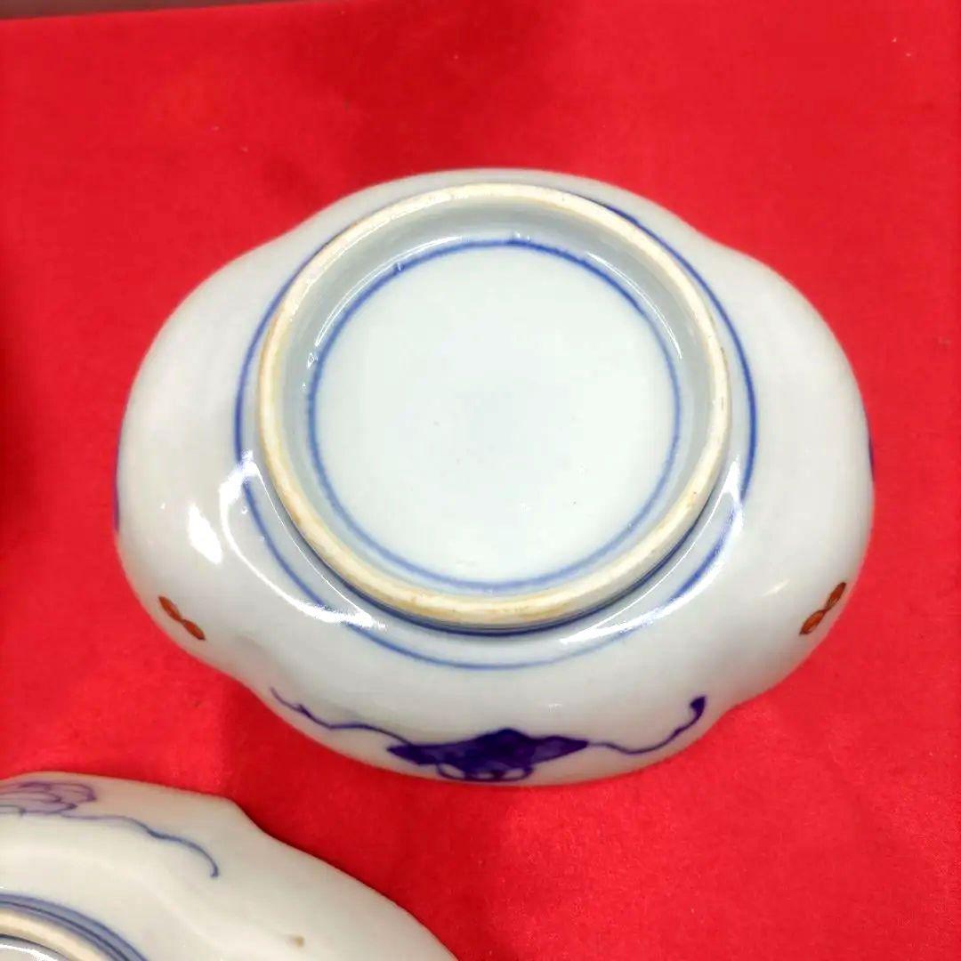 有田焼　伊万里焼　古伊万里　金彩　色絵　小皿　舟皿　刺し身皿　3種3客セット