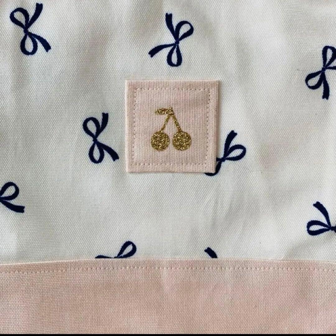 レッスンバック　女の子　フリル　上履き入れ　体操服袋　巾着　セット　リボン柄