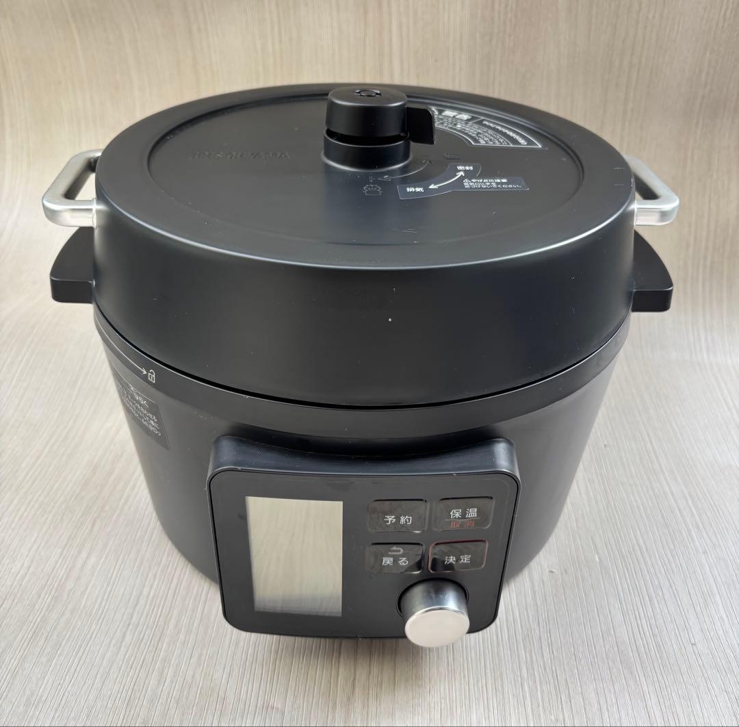 美品アイリスオーヤマ 電気圧力鍋 4.0L ブラック KPC-MA4-B