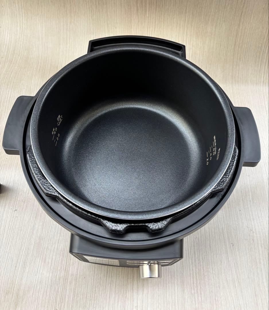 美品アイリスオーヤマ 電気圧力鍋 4.0L ブラック KPC-MA4-B