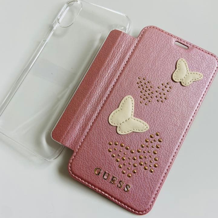 日本未発売 GUESS ゲス iPhone X/XS 手帳型 フリップケース